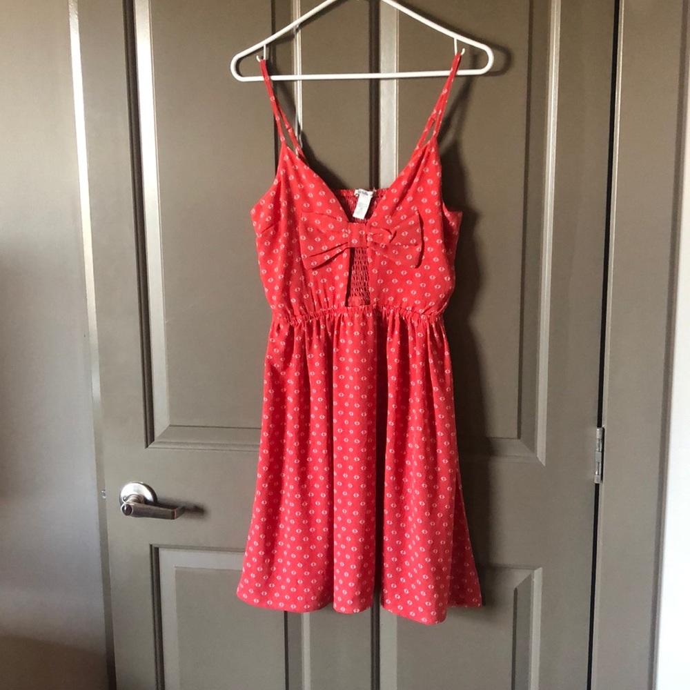 Peephole mini dress